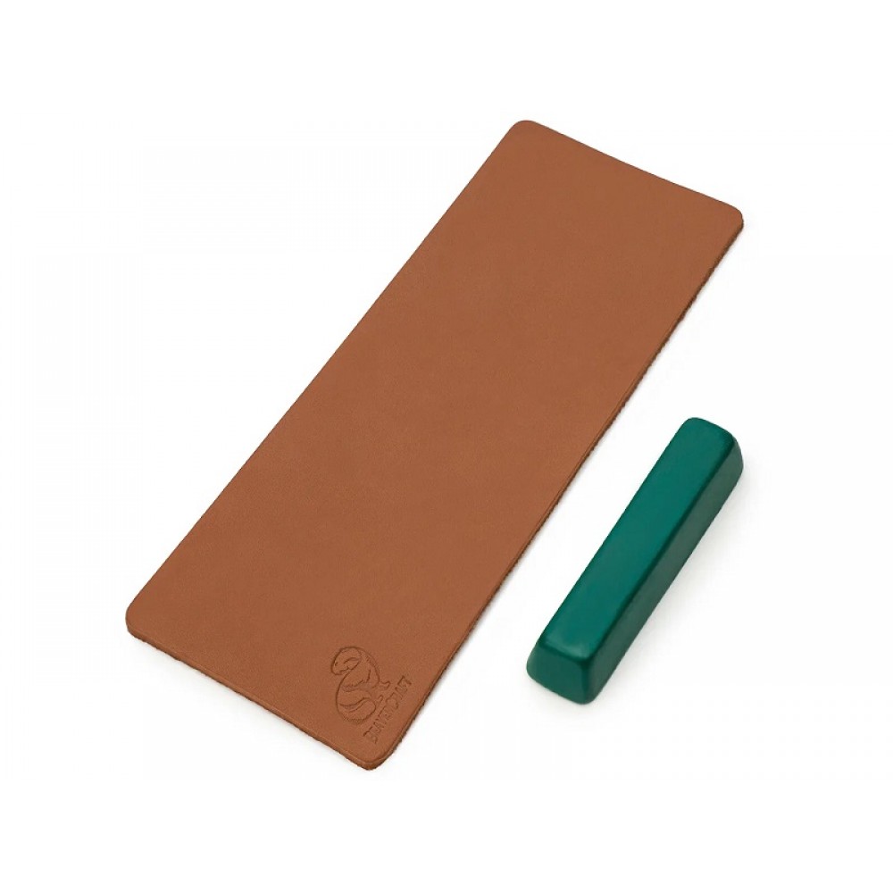 BeaverCraft LS2P1 Leather Strop For Honing with Polishing Compound